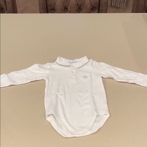 Janie and Jack baby boy collared onesie shirt